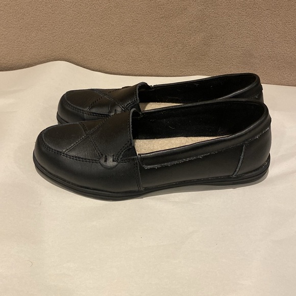 Women's Black Dr. Max Loafer Slip On shoes size 6 leather upper very good used - Picture 4 of 8